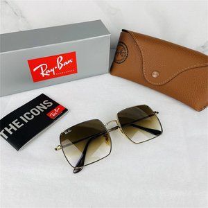 Ray-Ban SQUARE 1971 Light BRgwn Gradient Sunglasses Rg10